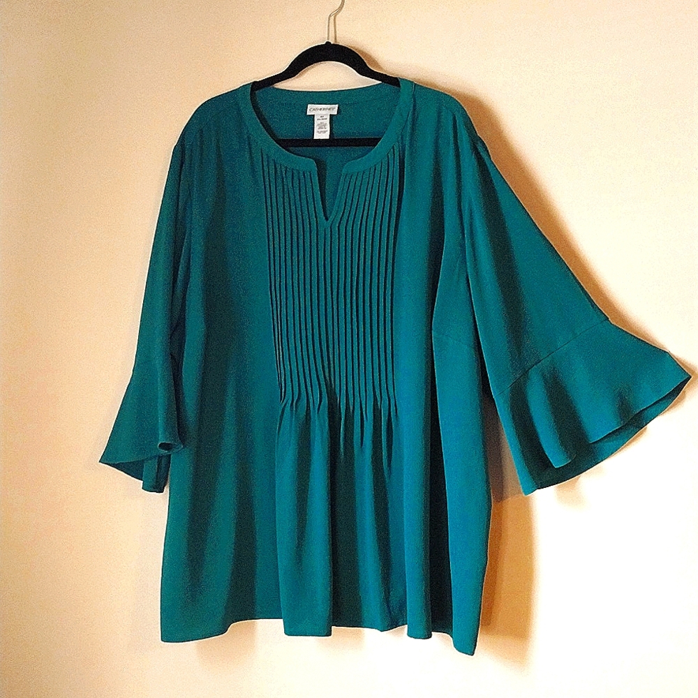 4X Catherines blouse, stretch georgette